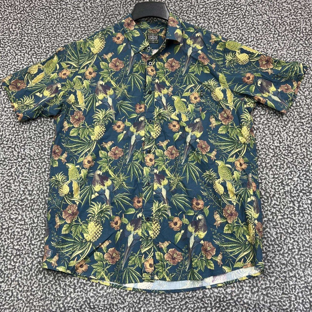 Greg Lutzka Shirt Men Extra Large Hawaiian‎ Grassroots Button Up Short Sleeve XL